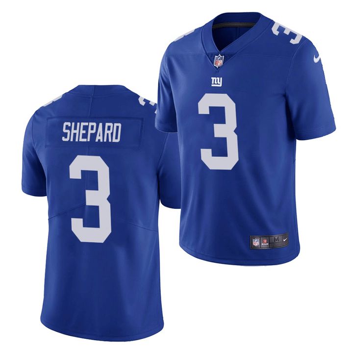 Men New York Giants #3 Sterling Shepard Nike Royal Vapor Limited NFL Jersey